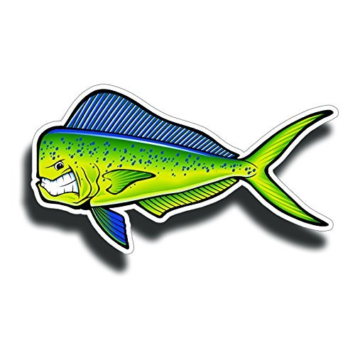 Amazon.com - 2 Pieces Mahi Mahi Sticker Decal, 5.5 inches